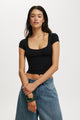 Hailey Textured Short Sleeve