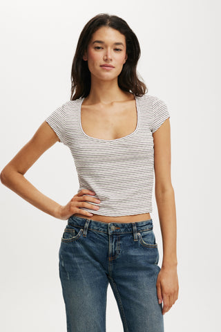Hailey Textured Short Sleeve