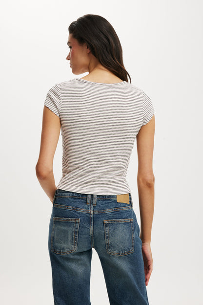 Hailey Textured Short Sleeve