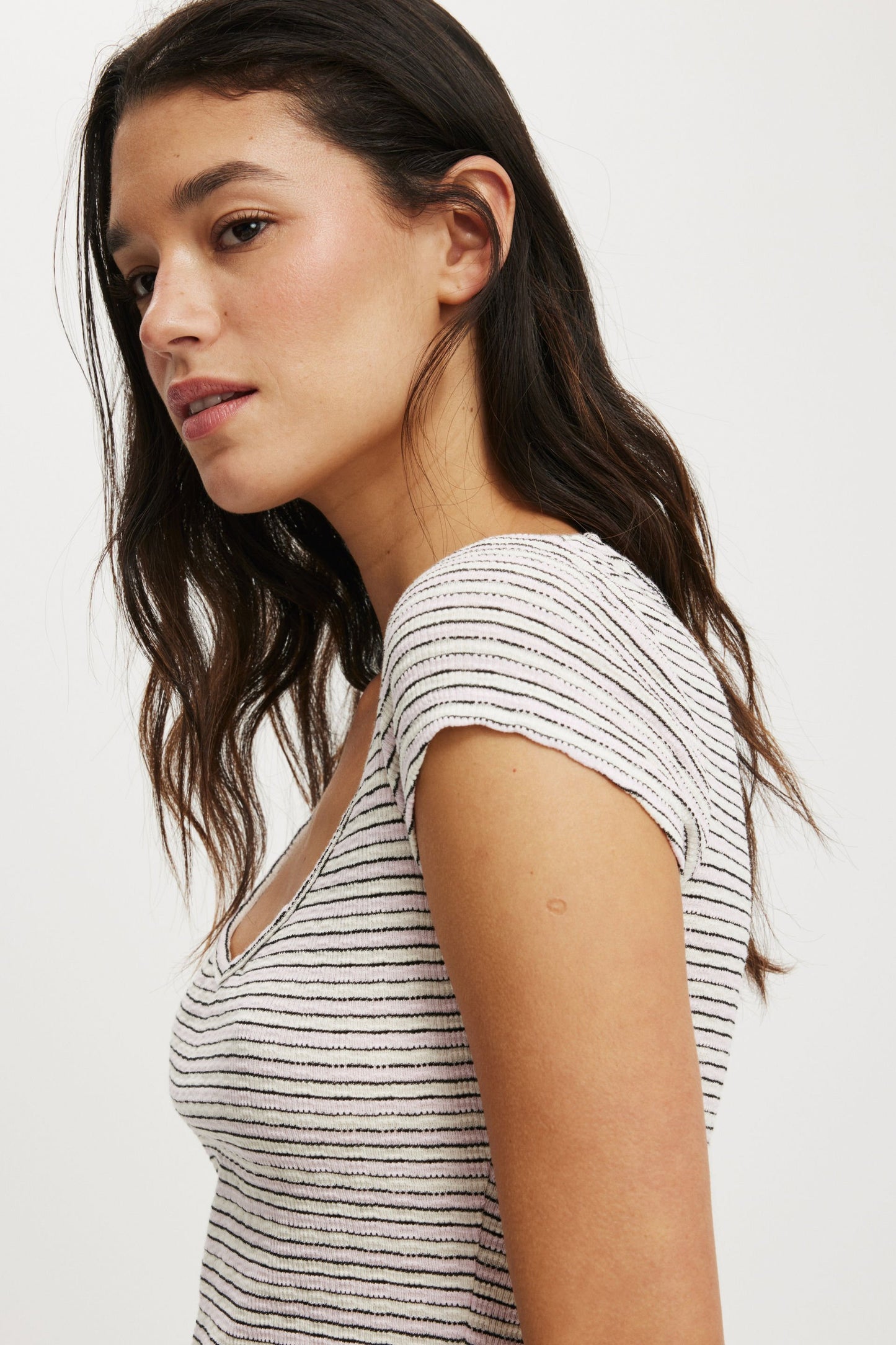 Hailey Textured Short Sleeve