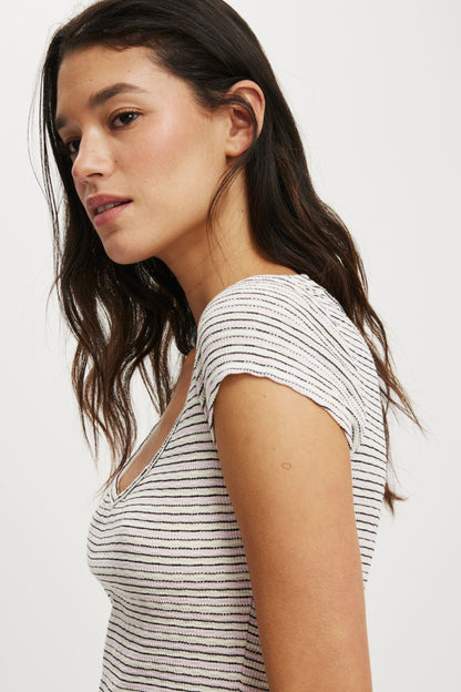 Hailey Textured Short Sleeve