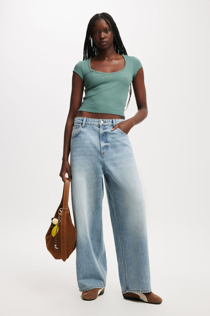 Hailey Textured Short Sleeve