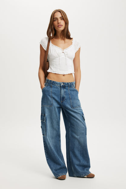 Greta Frill Sleeve Blouse