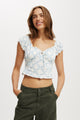 Greta Frill Sleeve Blouse