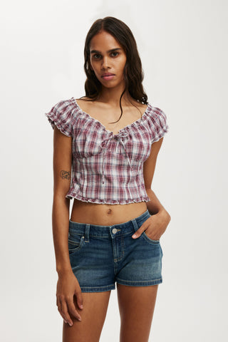Greta Frill Sleeve Blouse