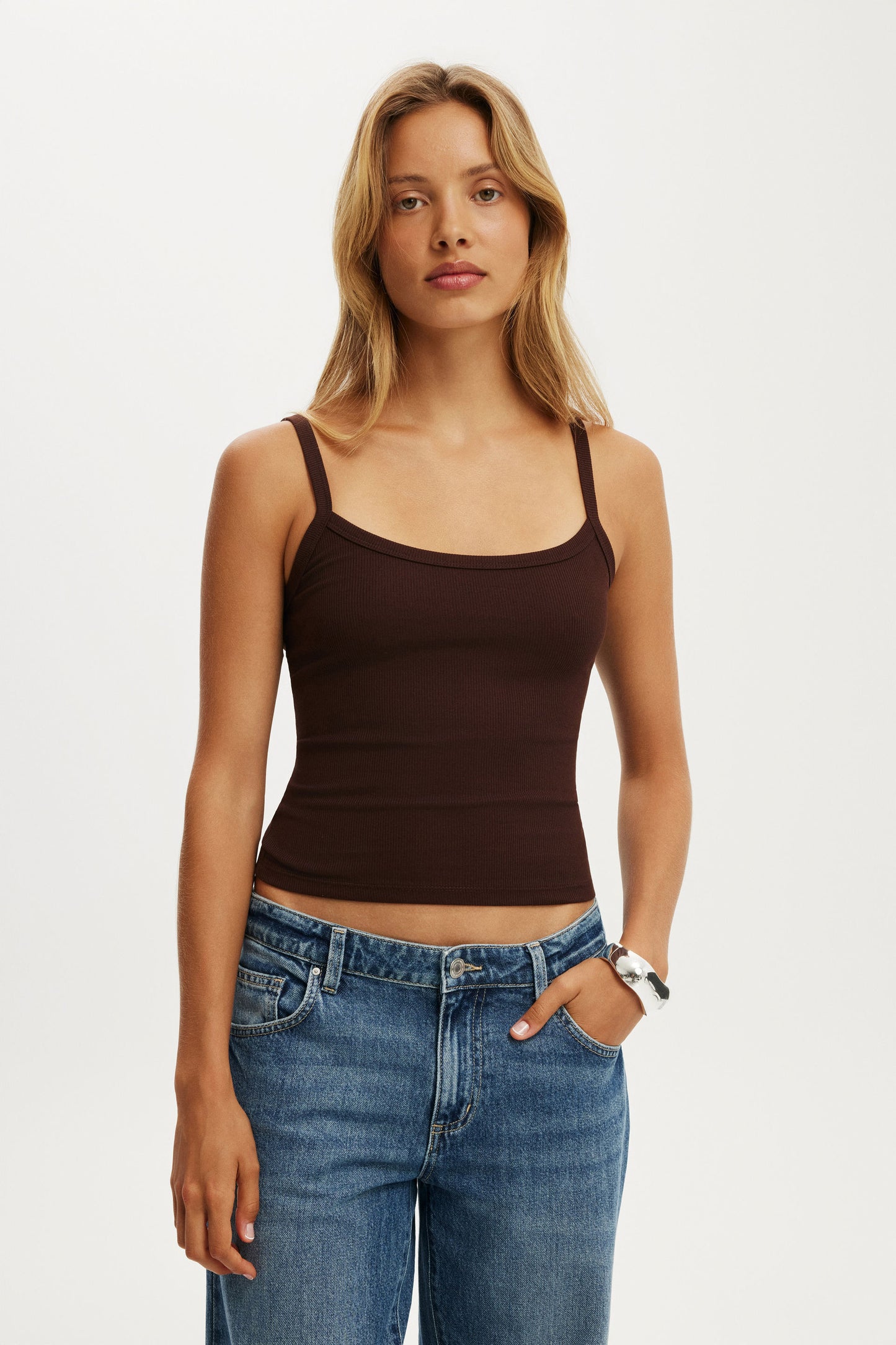 Goldie Rib Scoop Cami