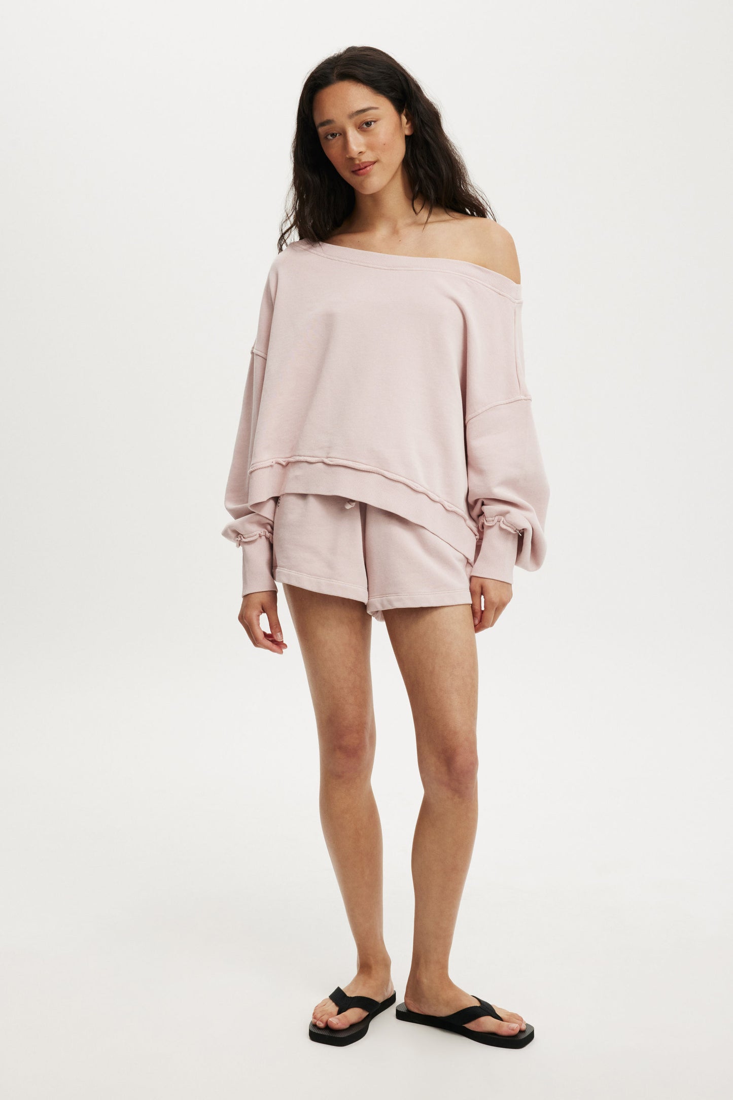 Off Shoulder Sweatshirt