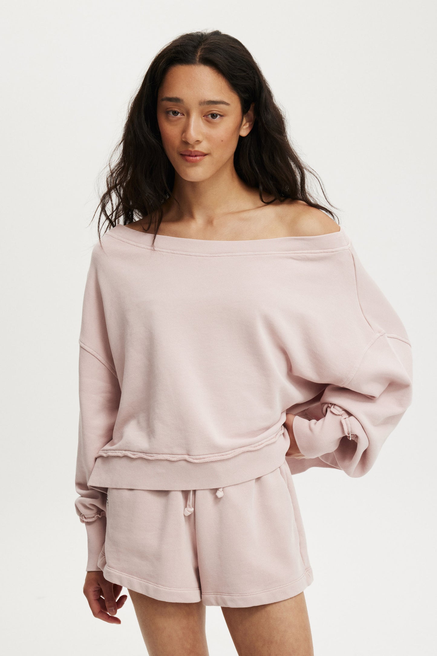 Off Shoulder Sweatshirt
