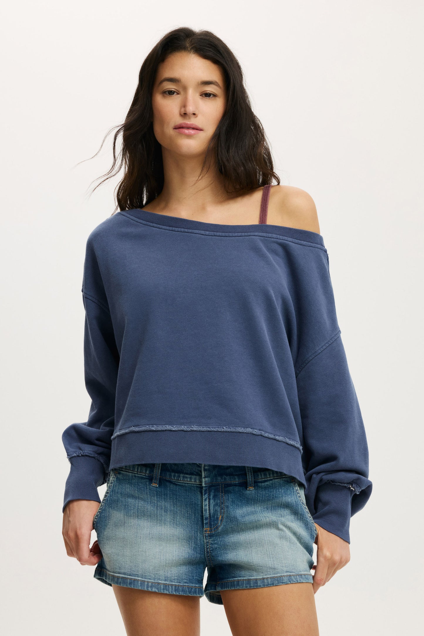 Off Shoulder Sweatshirt