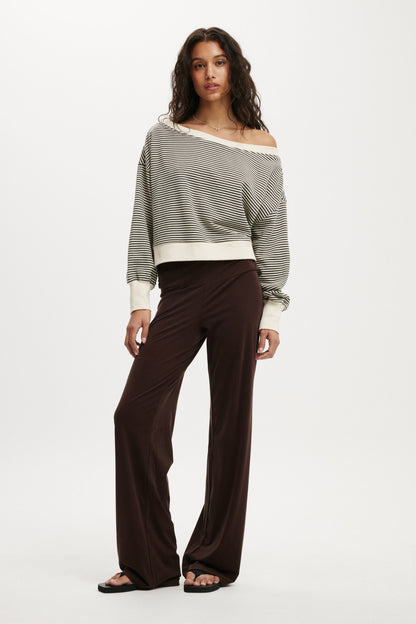 Off Shoulder Sweatshirt