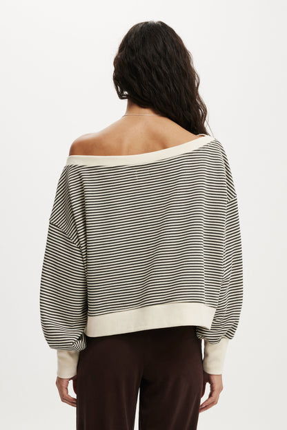 Off Shoulder Sweatshirt