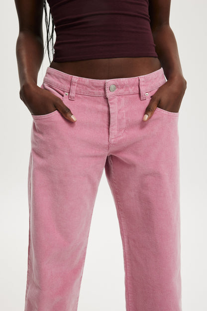 Low Rise Straight Cord Pant
