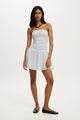 Shirred Tube Mini Dress
