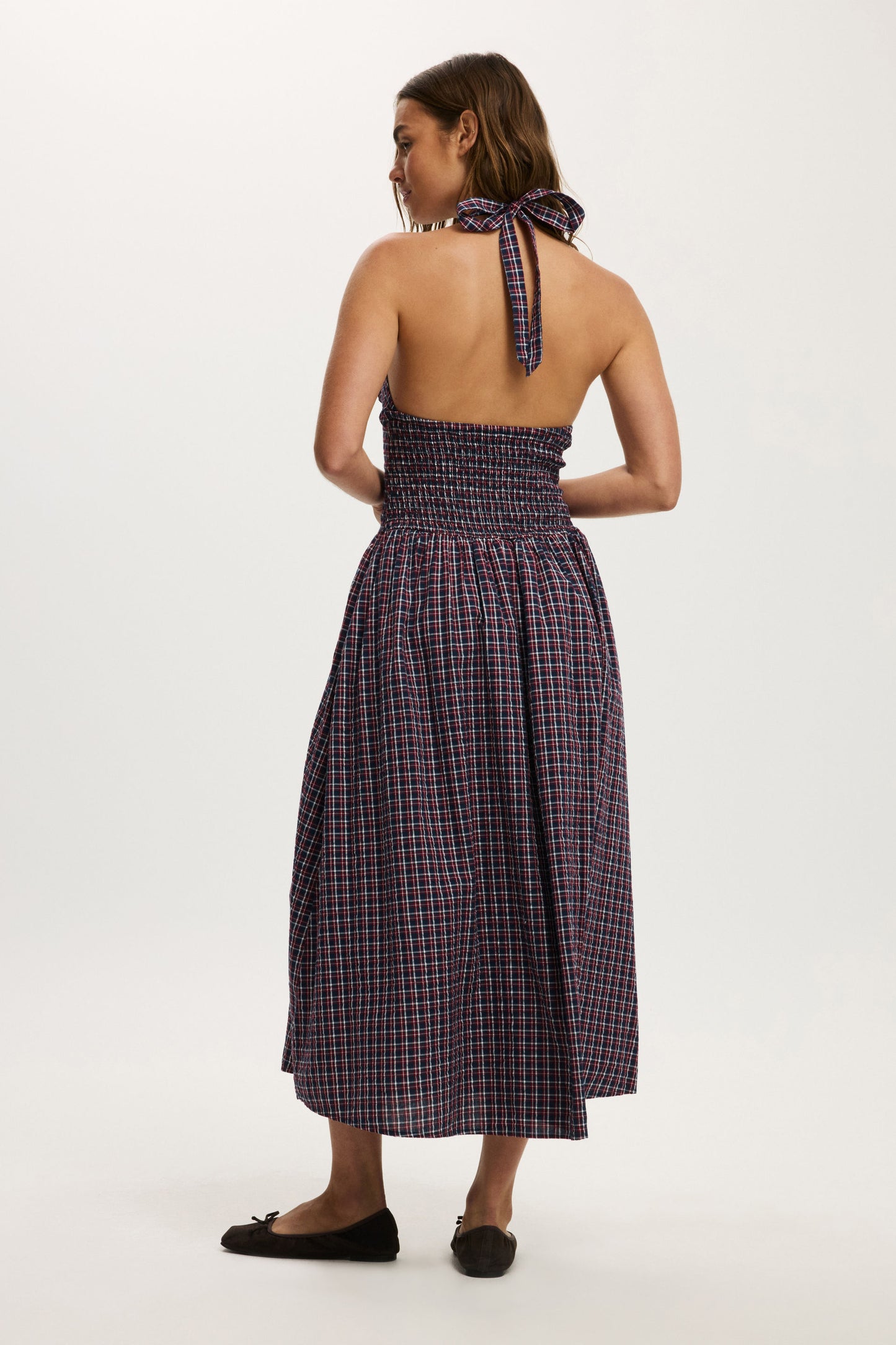 Kaity Halter Midi Dress