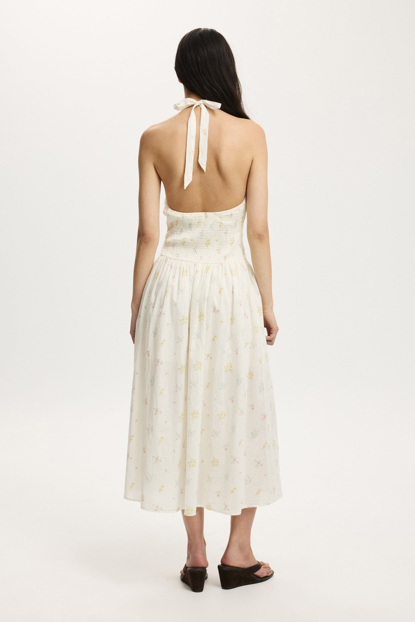 Kaity Halter Midi Dress