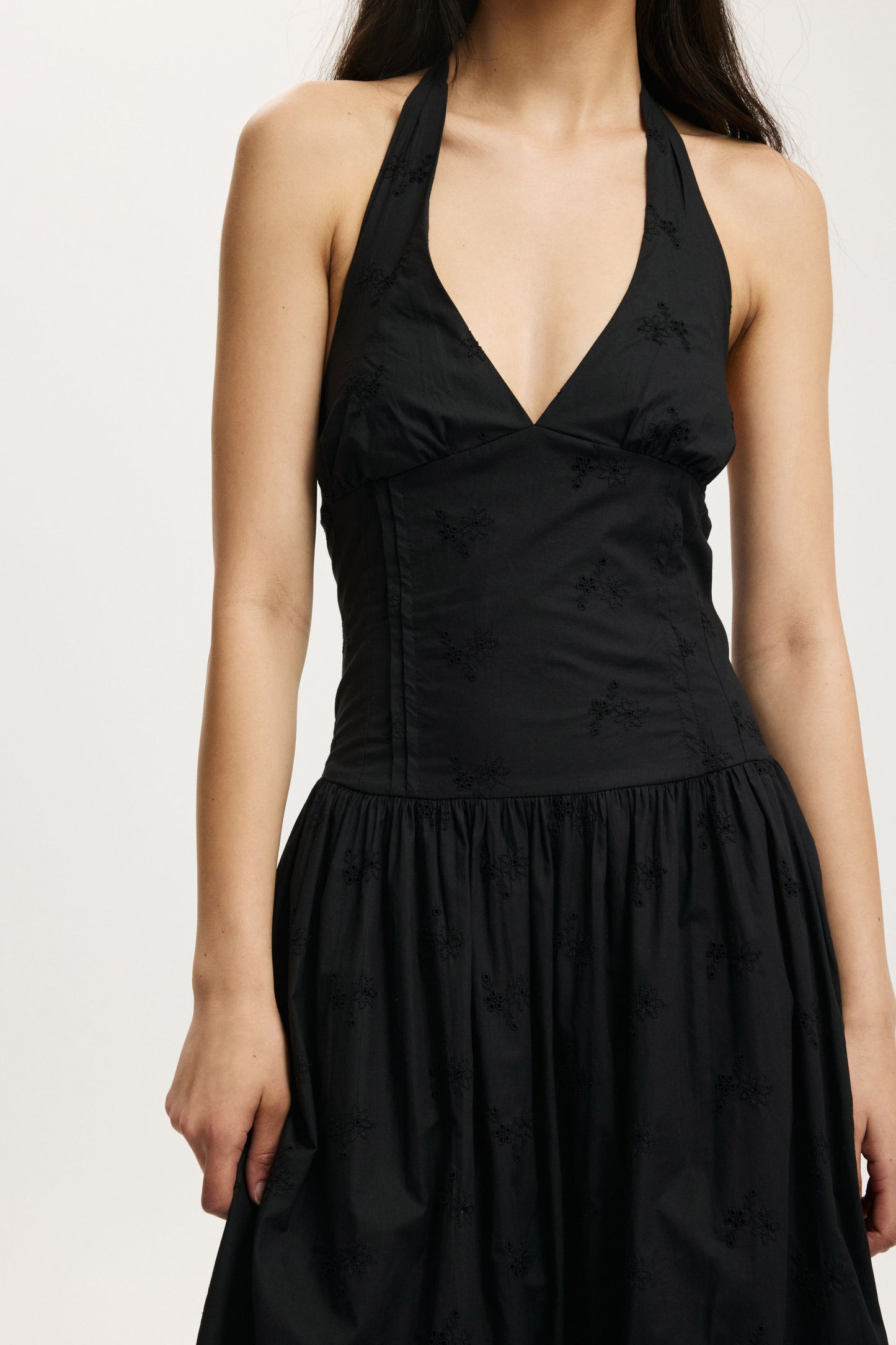 Kaity Halter Midi Dress