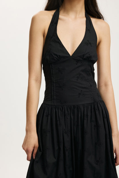 Kaity Halter Midi Dress