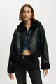 Peggy Faux Fur Trim Jacket