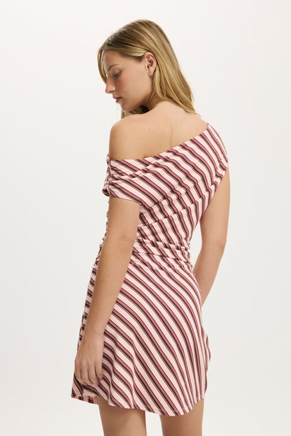 Sandy Asymmetric Mini Dress