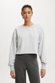 Cropped Fleece Sweatshirt