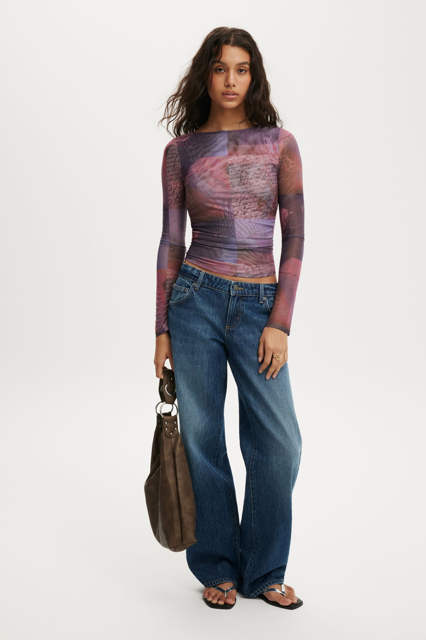 Ashley Mesh Long Sleeve Top