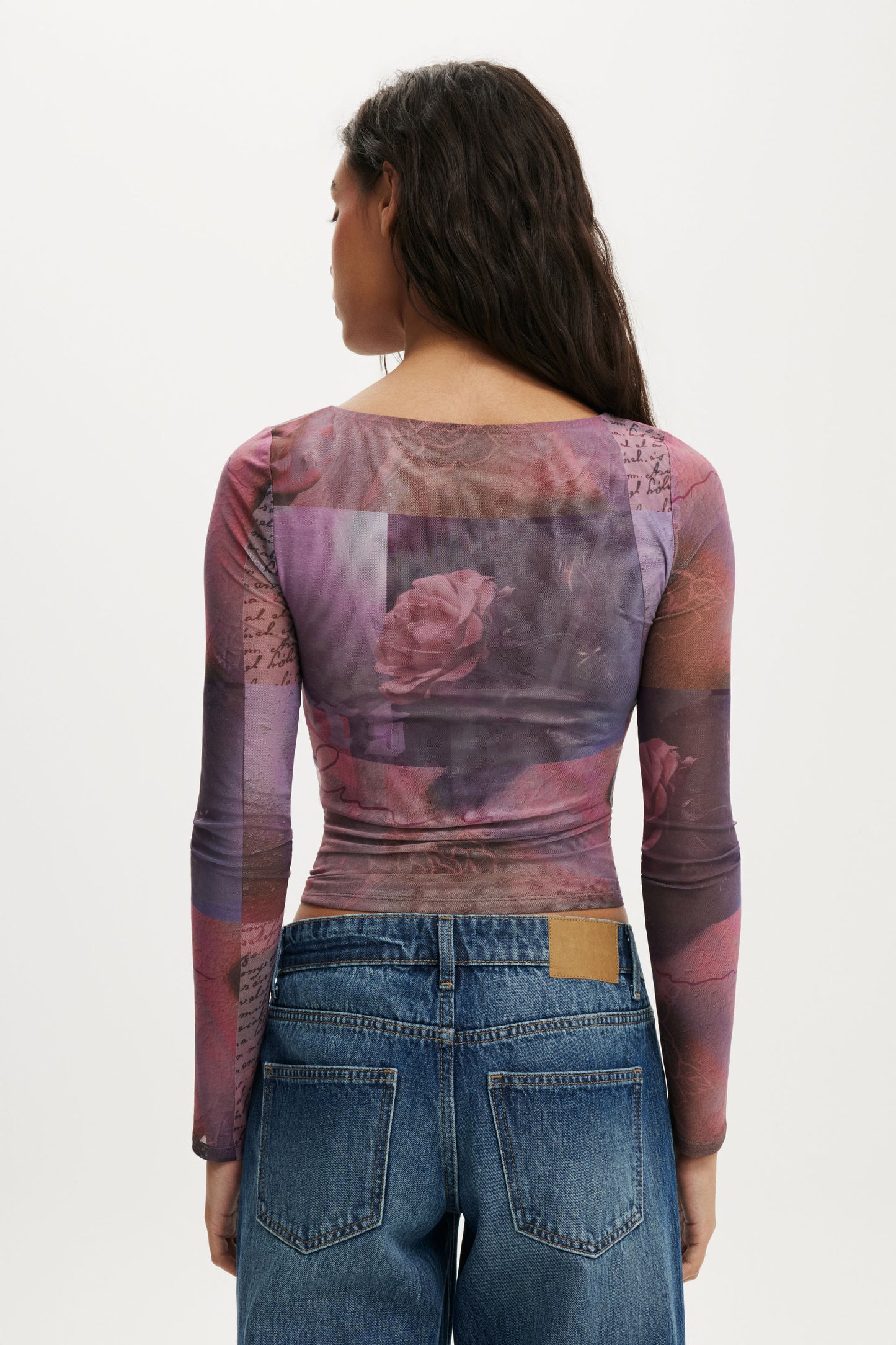 Ashley Mesh Long Sleeve Top