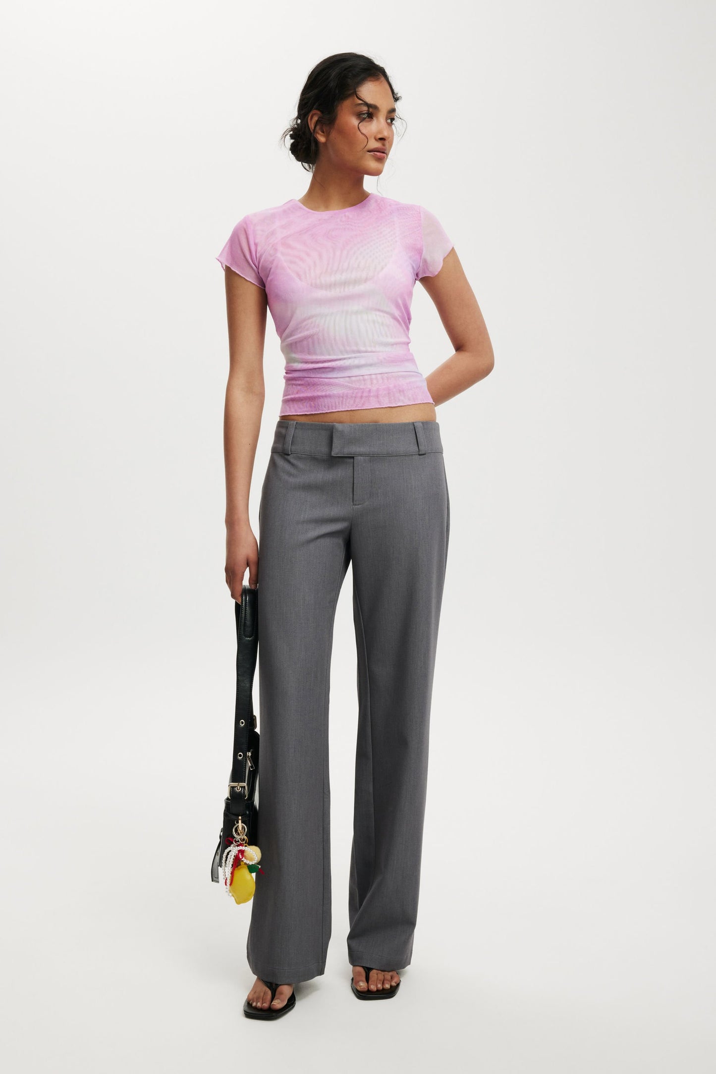 Ashley Mesh Short Sleeve Top