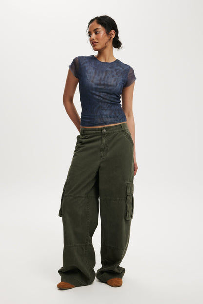 Ashley Mesh Short Sleeve Top