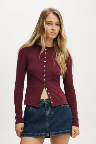 Bailey Button Detail Cardi
