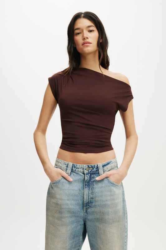 Georgie Off Shoulder Short Sleeve