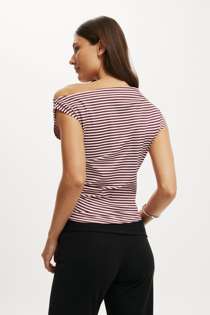 Georgie Off Shoulder Short Sleeve