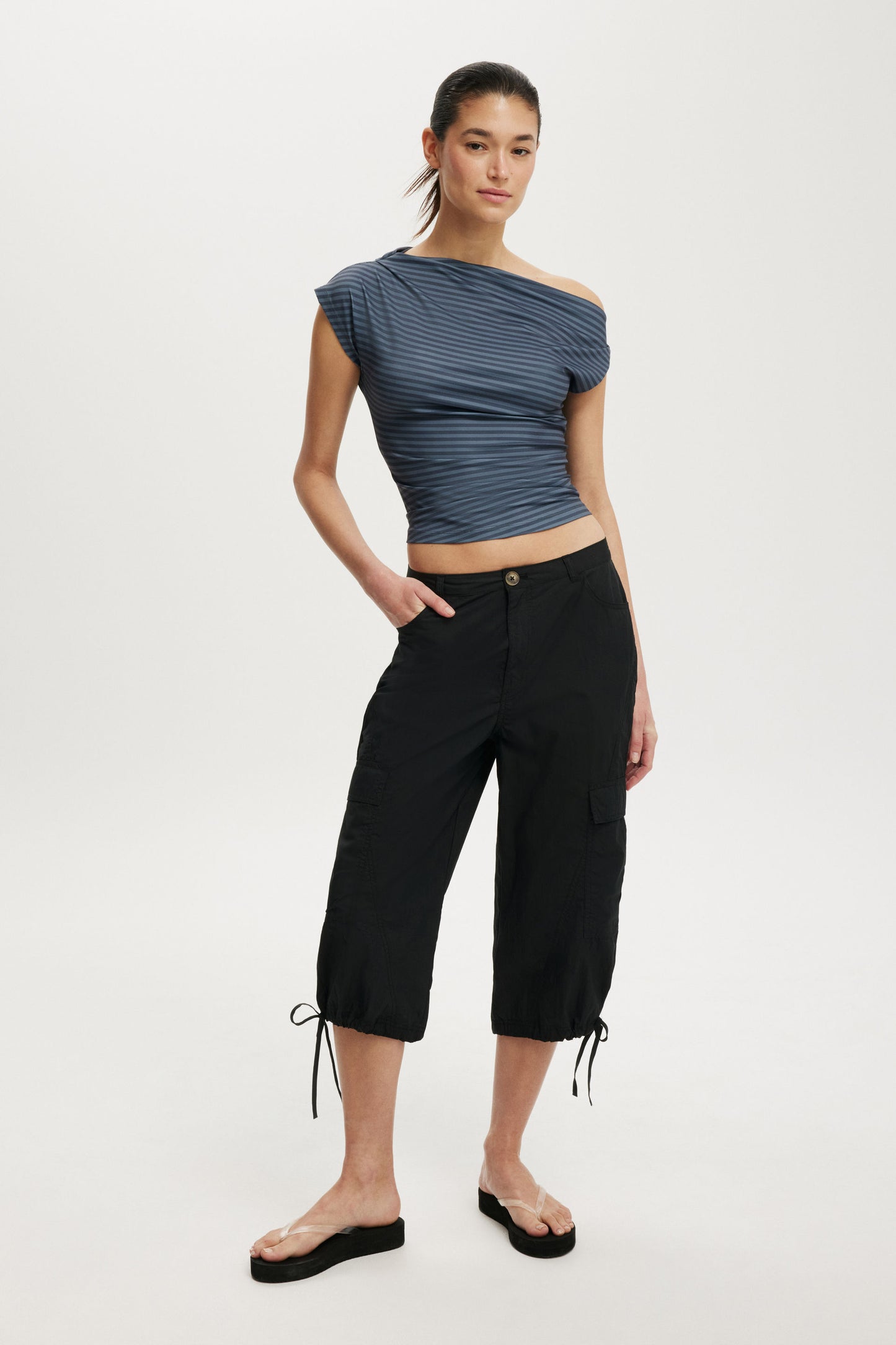 Georgie Off Shoulder Short Sleeve