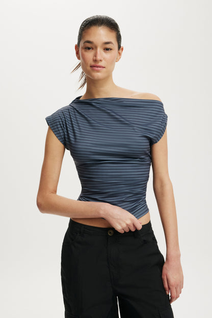 Georgie Off Shoulder Short Sleeve