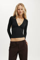 Zali V Cross Over Long Sleeve