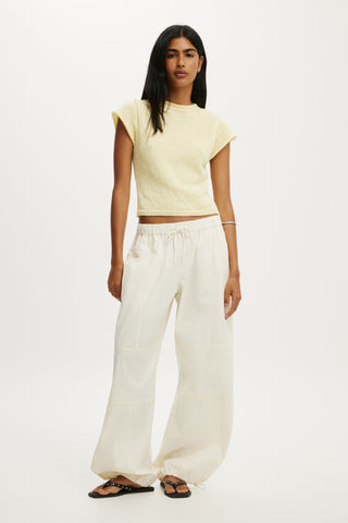 Textured Shortsleeve Knit Top