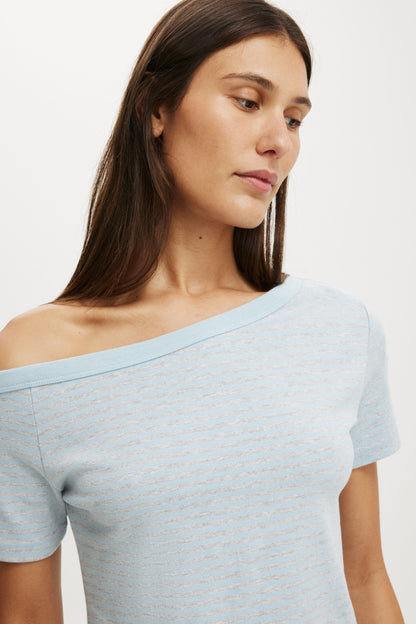 Arlie Asymmetric Short Sleeve