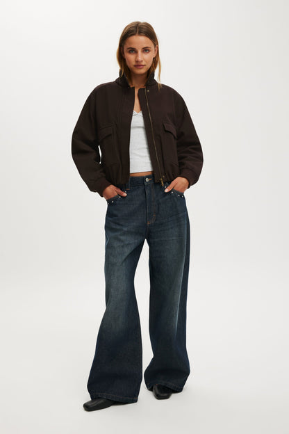 Clover Funnel Neck Bomber