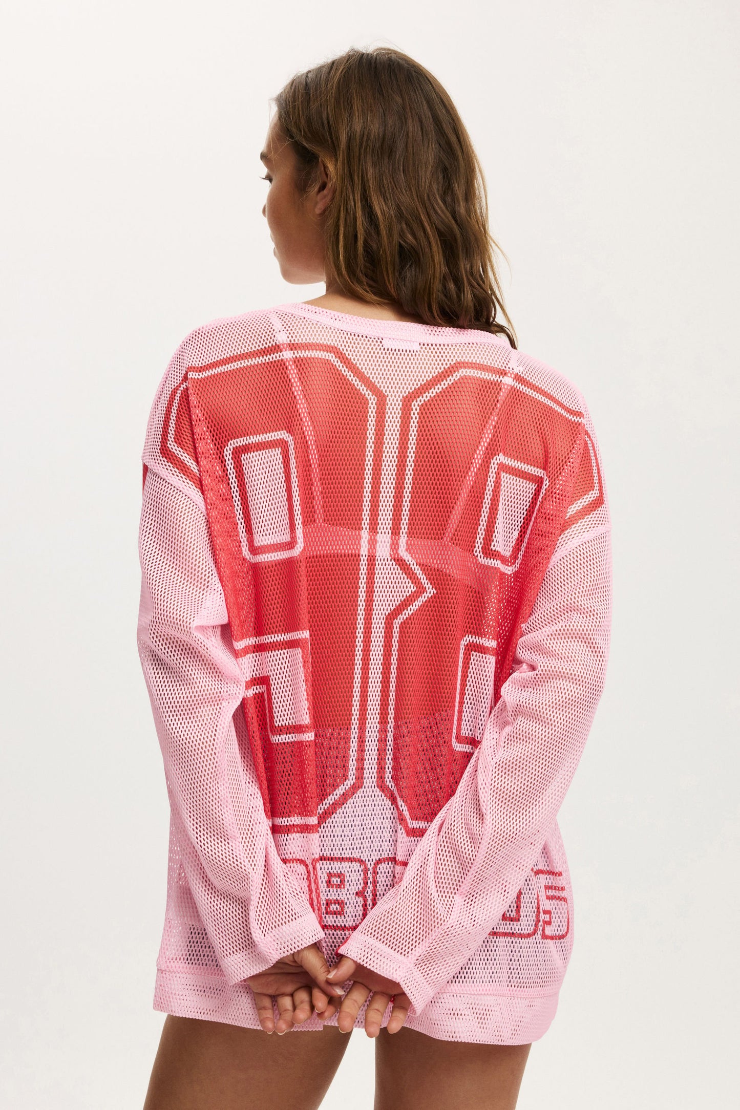 The Long Sleeve Mesh Graphic Tee