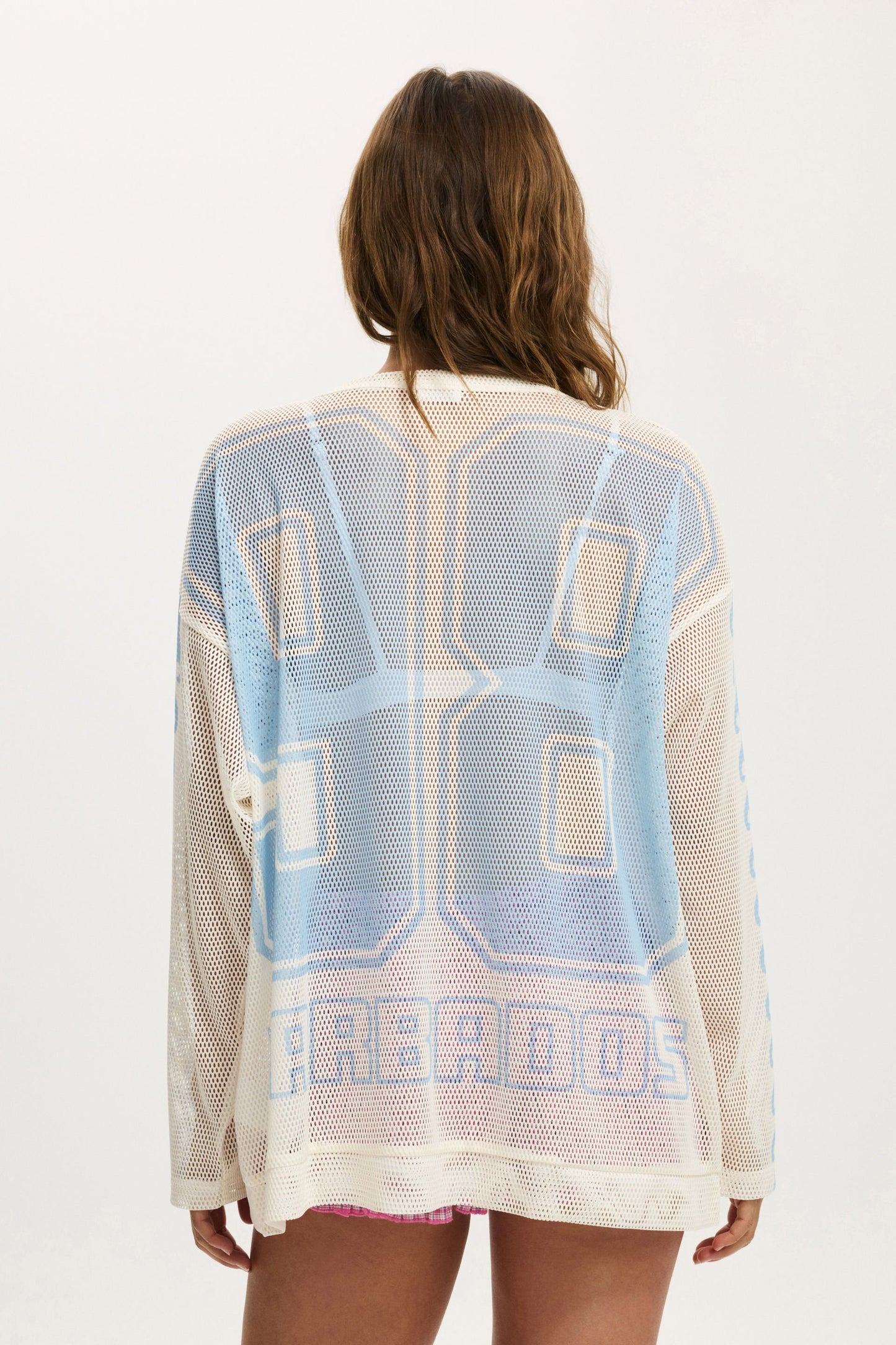 The Long Sleeve Mesh Graphic Tee