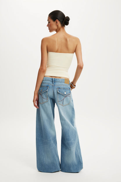 Low Rise Wide Jean