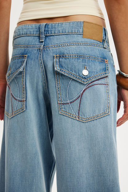 Low Rise Wide Jean