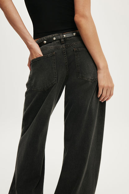 Low Rise Wide Jean