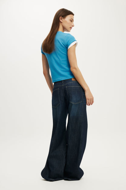 Low Rise Wide Jean