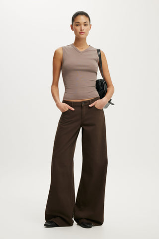 Low Rise Wide Jean