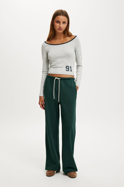 The Ls Off Shoulder Graphic Tee