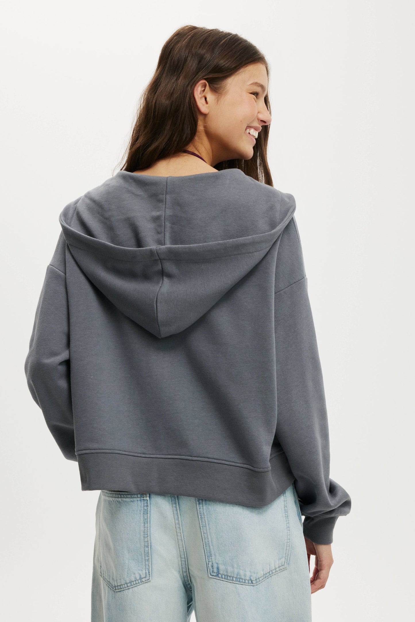 Oversized Zip Through Hoodie