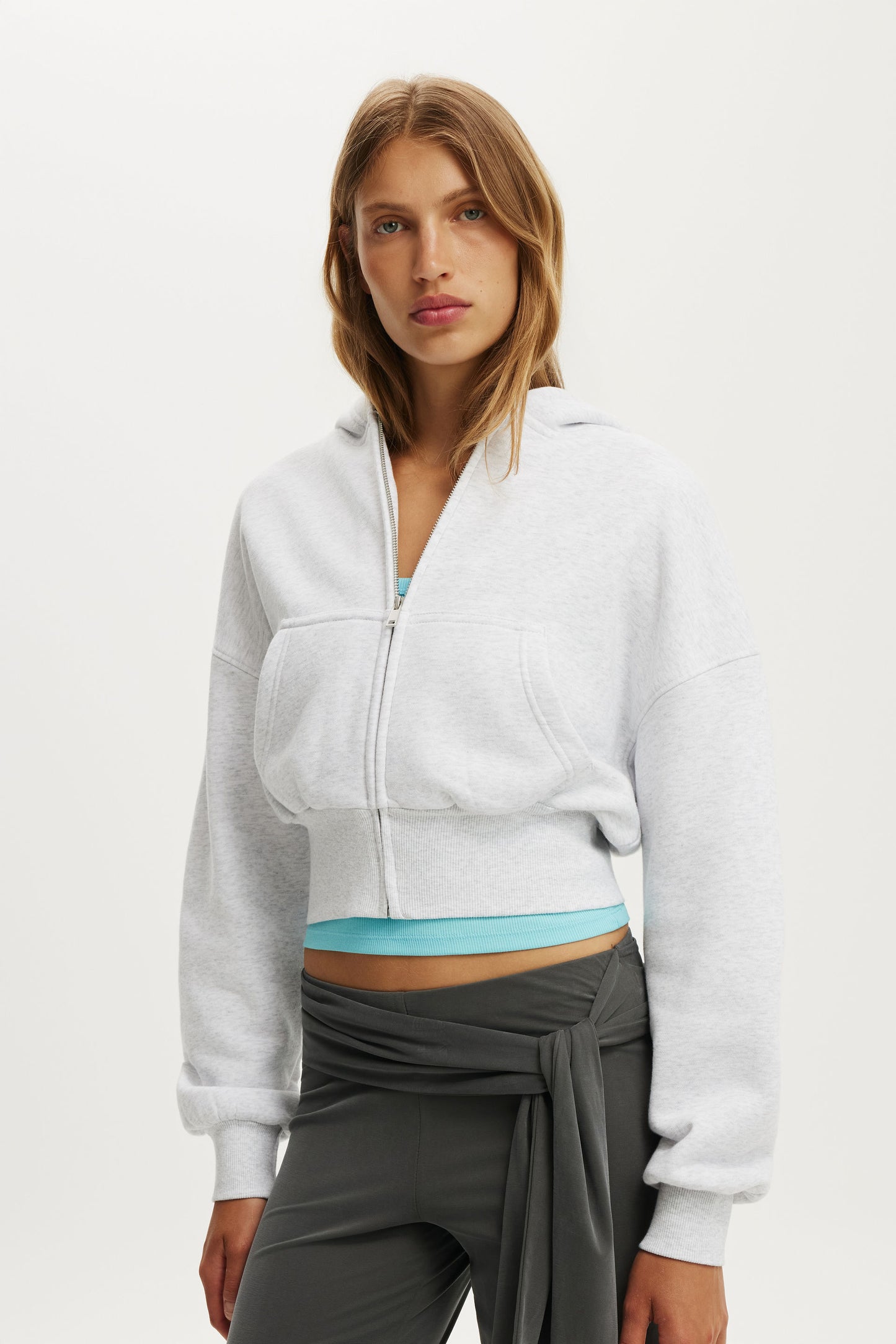 Oversized Zip Through Hoodie