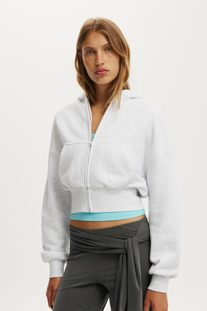 Oversized Zip Through Hoodie