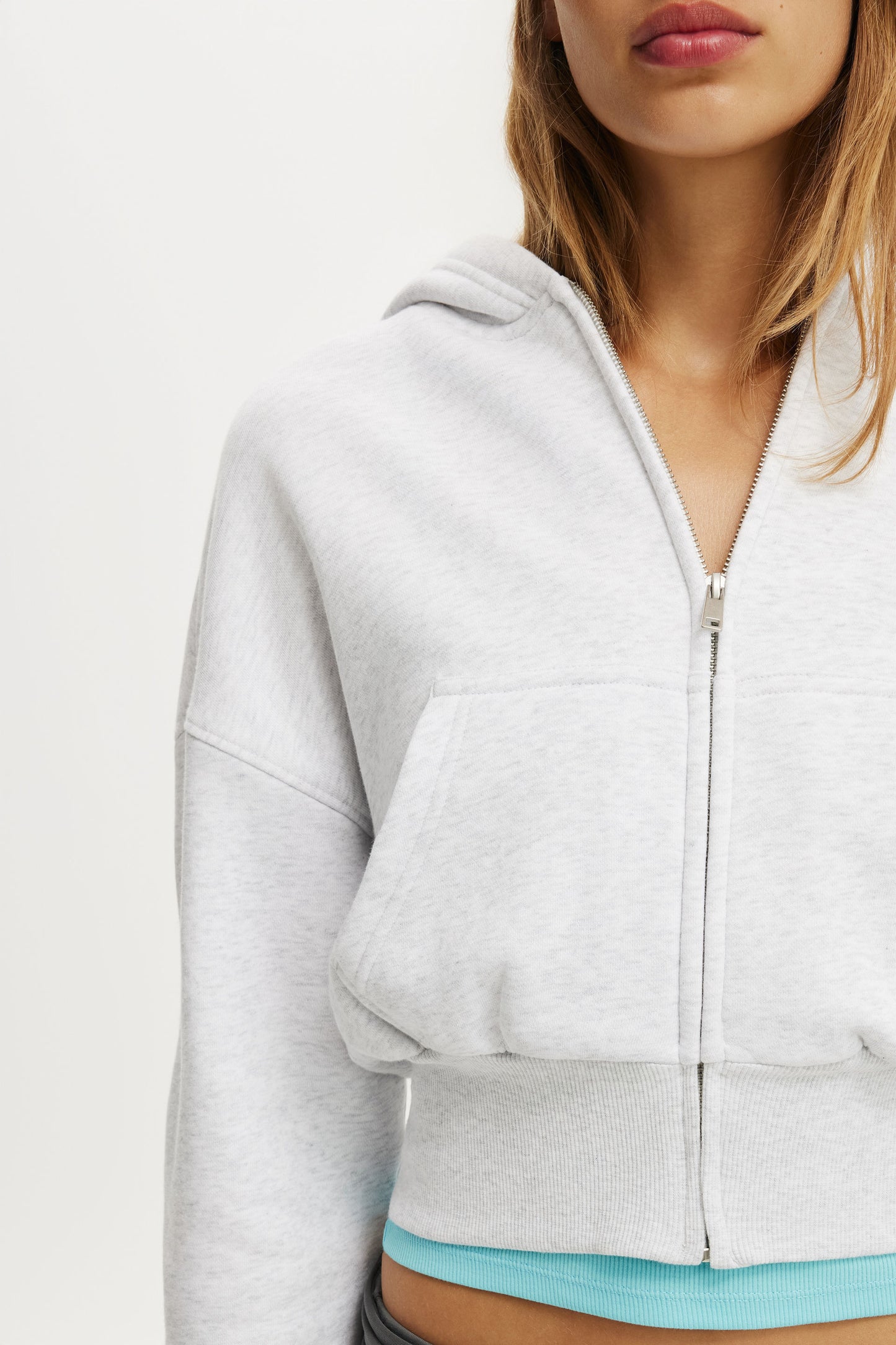Oversized Zip Through Hoodie