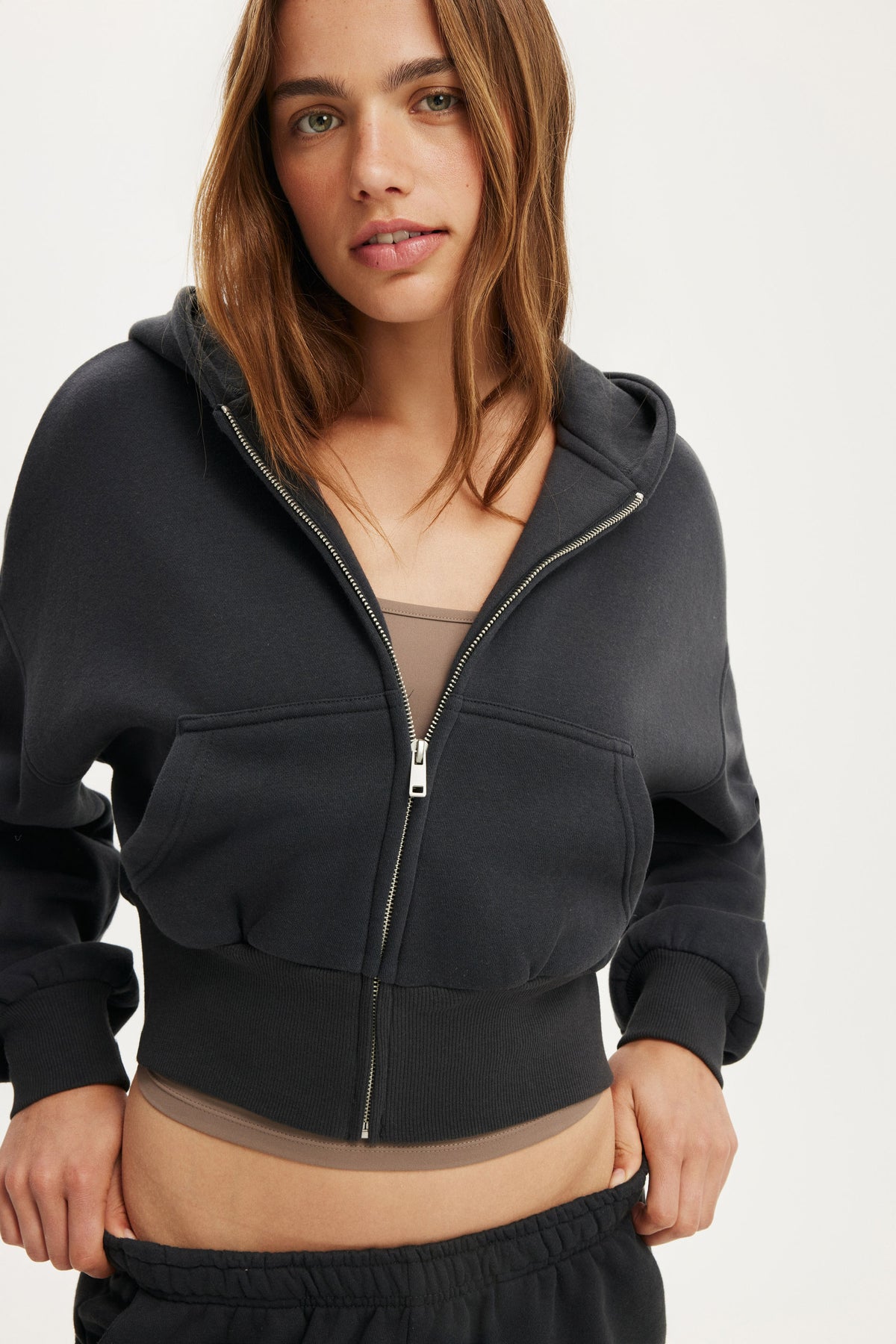 Oversized Zip Through Hoodie